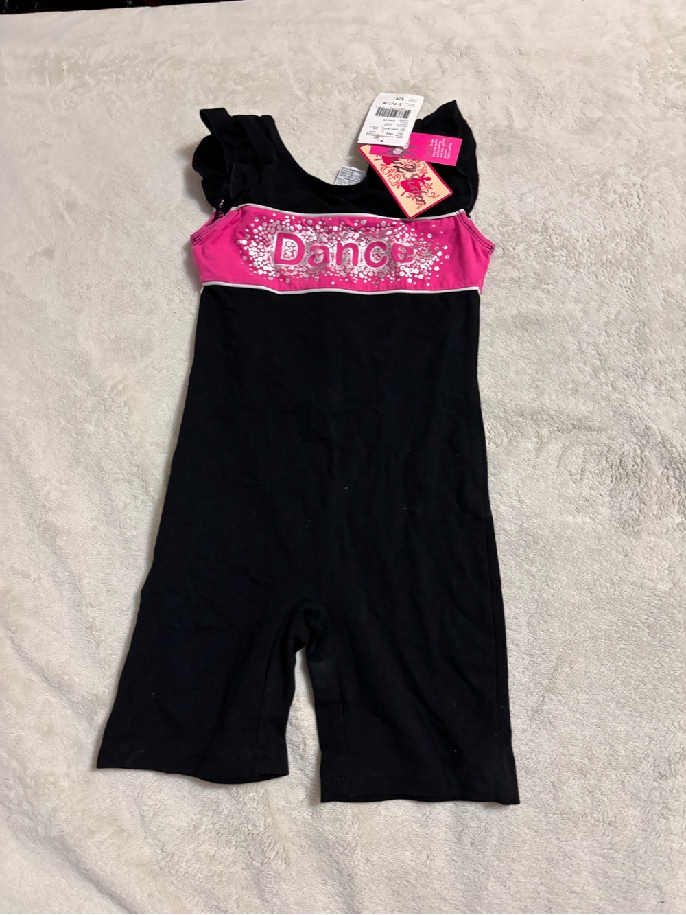 Pink and Black 'Dance' Unitard